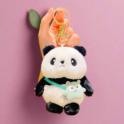 Creative Cute Plush Panda Doll Ornament Keychain