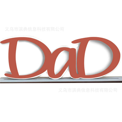 Father's Day Dad Letters Acrylic Frame Ornaments