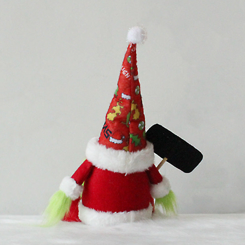 Christmas Sequins with Lights and Faceless Doll Ornaments