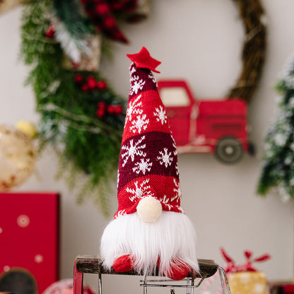 Christmas Decorations Faceless Doll Forest Old Man Snowflake