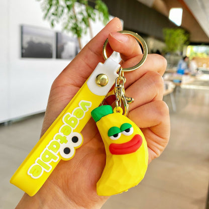 Fruit and Vegetable Series Silicone Keychains