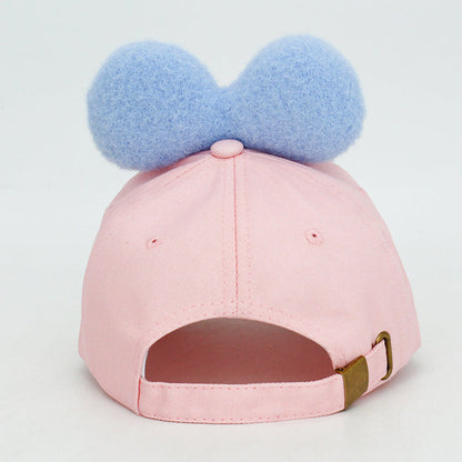 Butterfly Fur Ball Cute Children's Baseball Cap