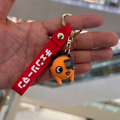 Cartoon PVC Silicone Keychains Creative Keychain