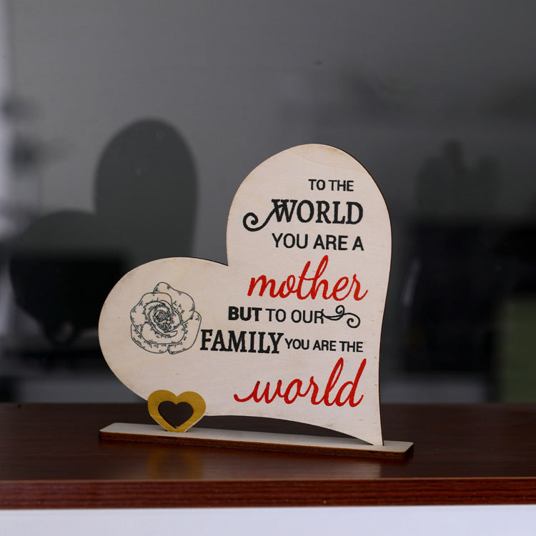 Mother's Day Wooden Handicraft Ornaments