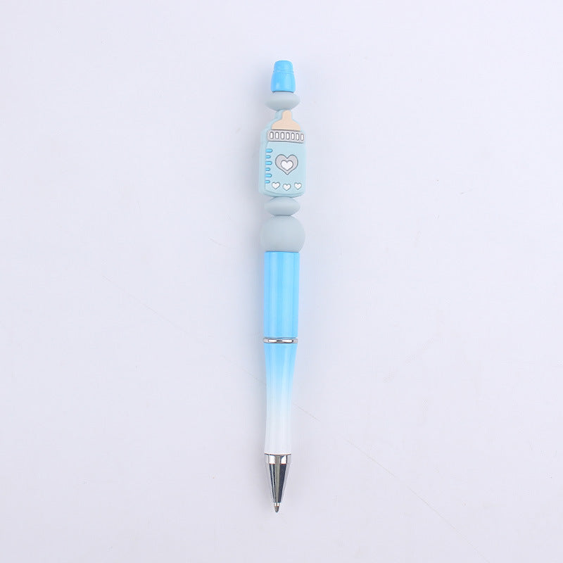 Cartoon Baby Bottle Silicone DIY Bead Pen