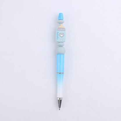 Cartoon Baby Bottle Silicone DIY Bead Pen