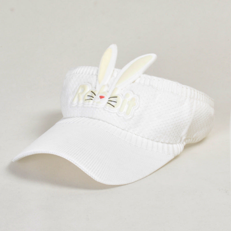 Polyester Summer Children Cartoon Rabbit Empty Top