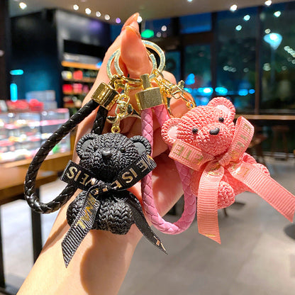 Cartoon Bear PVC Soft Keychain Creative Keychain