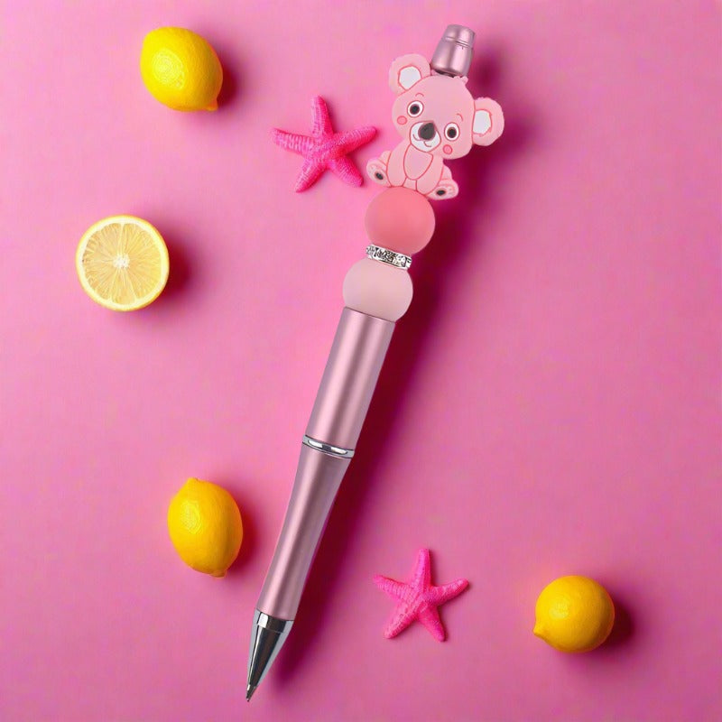 Cartoon Animal Silicone Handmade Beadable Pens