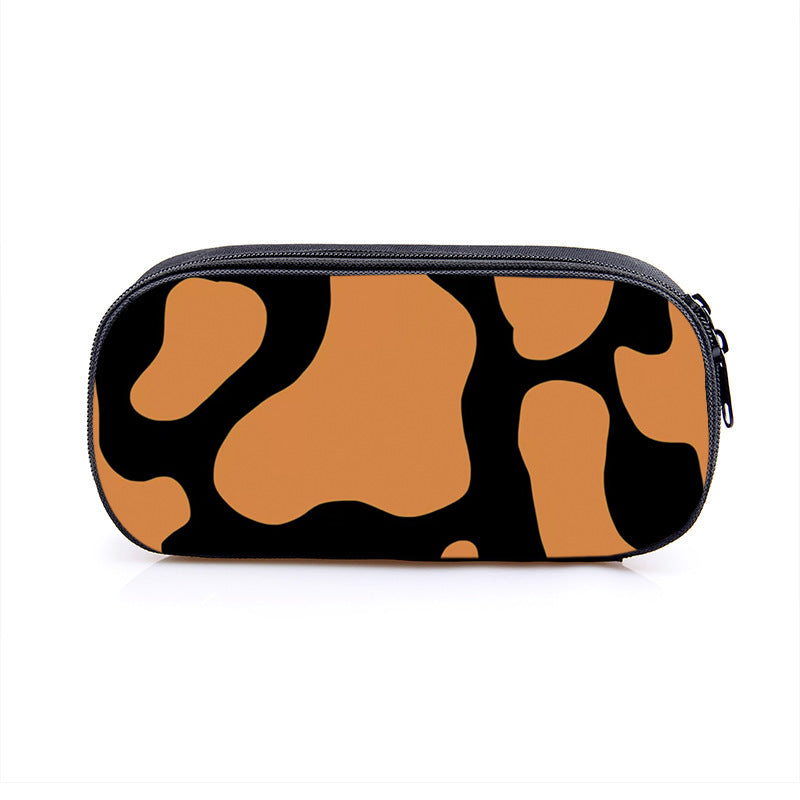 Cow Pattern Series Simple Polyester Pencil Case