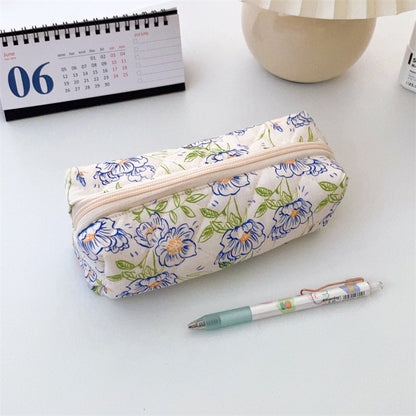 Cotton Floral Pencil Case