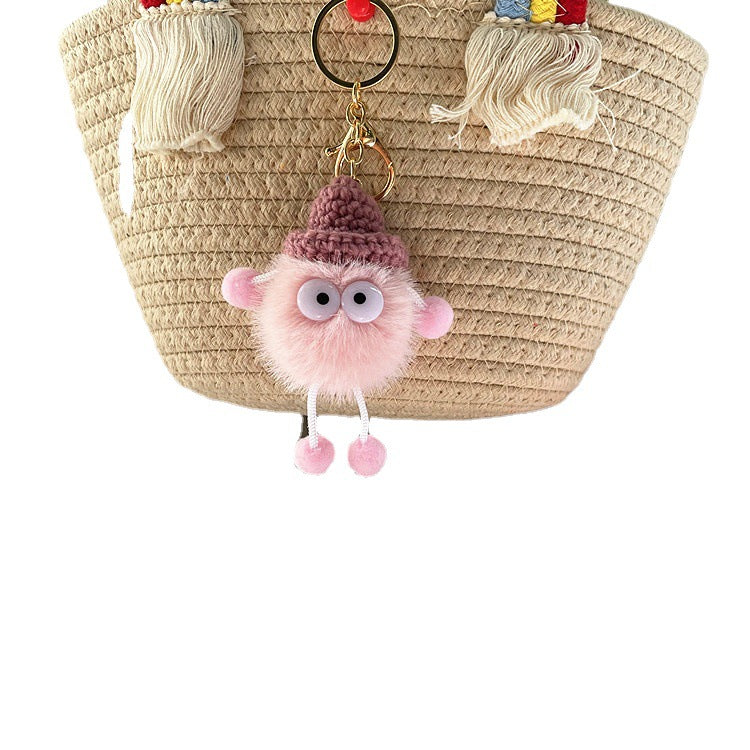 cute cute little briquettes plush doll doll keychain