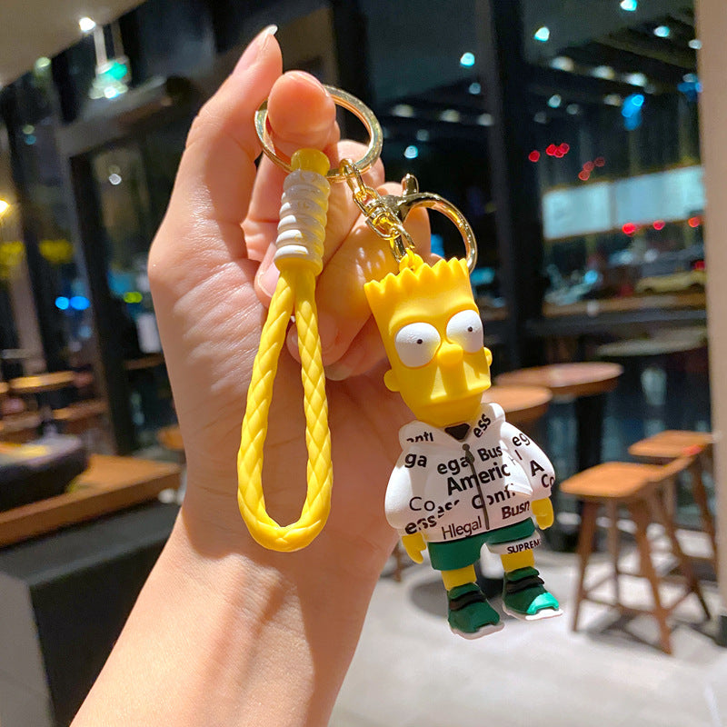 Cartoon Cute PVC Soft Keychains Silicone Creative Keychain