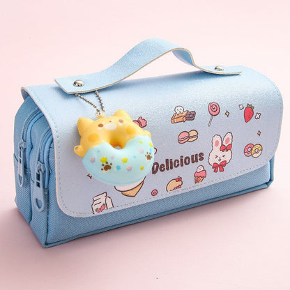 Canvas 3D Decompression Pencil Case