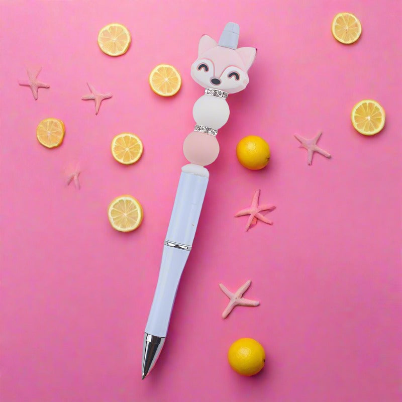 Cartoon Animal Silicone Handmade Beadable Pens