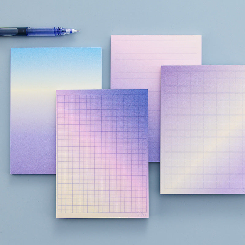 Purple Gradient Peelable Non-Adhesive Paper Memo Pad