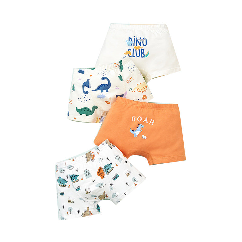 Baby Kid Boys Flower Fruit Animals Cartoon Print Underwears