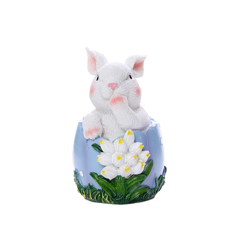 Easter Cute Rabbit Resin Ornaments