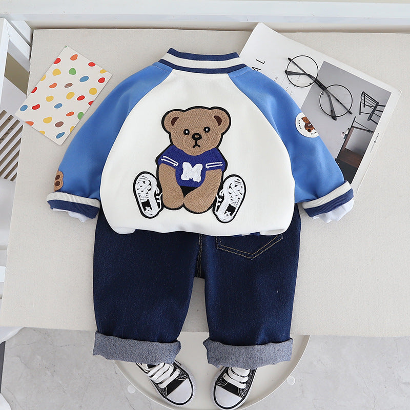 Children's Cotton Casual Jackets and Pants Sets