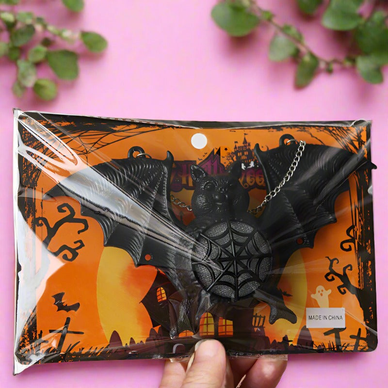 Halloween Colorful Gradient Glow Bat Lights Decorative Plastic