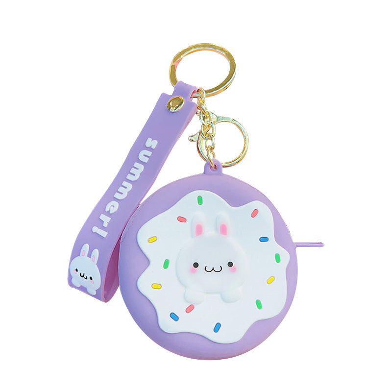 Cartoon Cute Donut Coin Purse Keychain