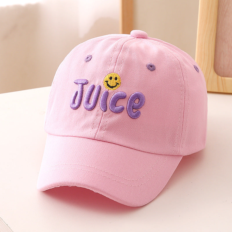 Cotton Embroidered Letter Children's Baseball Caps