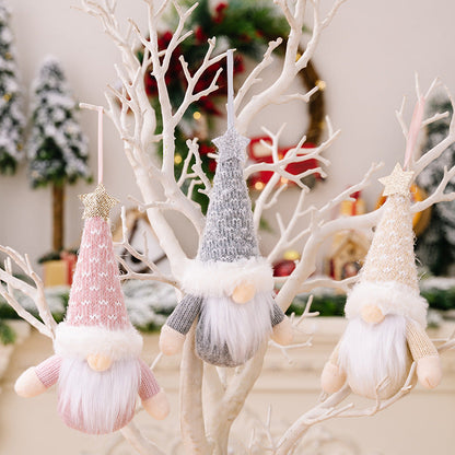 Polyester New Christmas Faceless Doll Doll Elderly Decoration