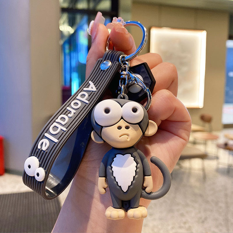 Cartoon Silicone Animal Giraffe Cute Creative Keychain