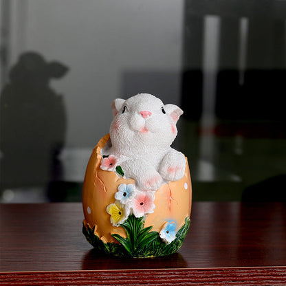 Easter Cute Rabbit Resin Ornaments