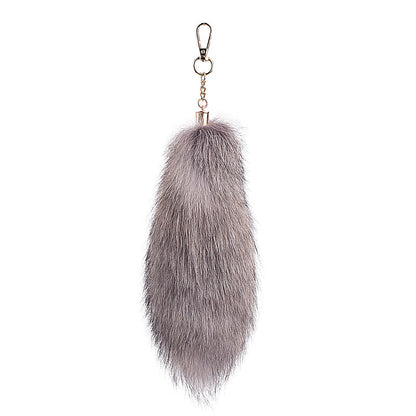Oversized Fox Hair Pendant Keychains