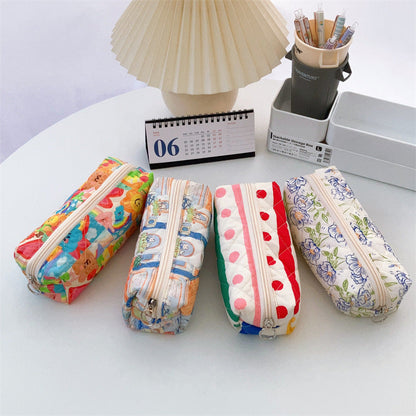 Cotton Floral Pencil Case