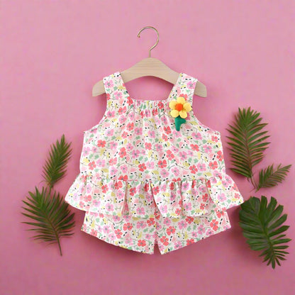 Full Body Colored Flowers Sling Baby Clothes