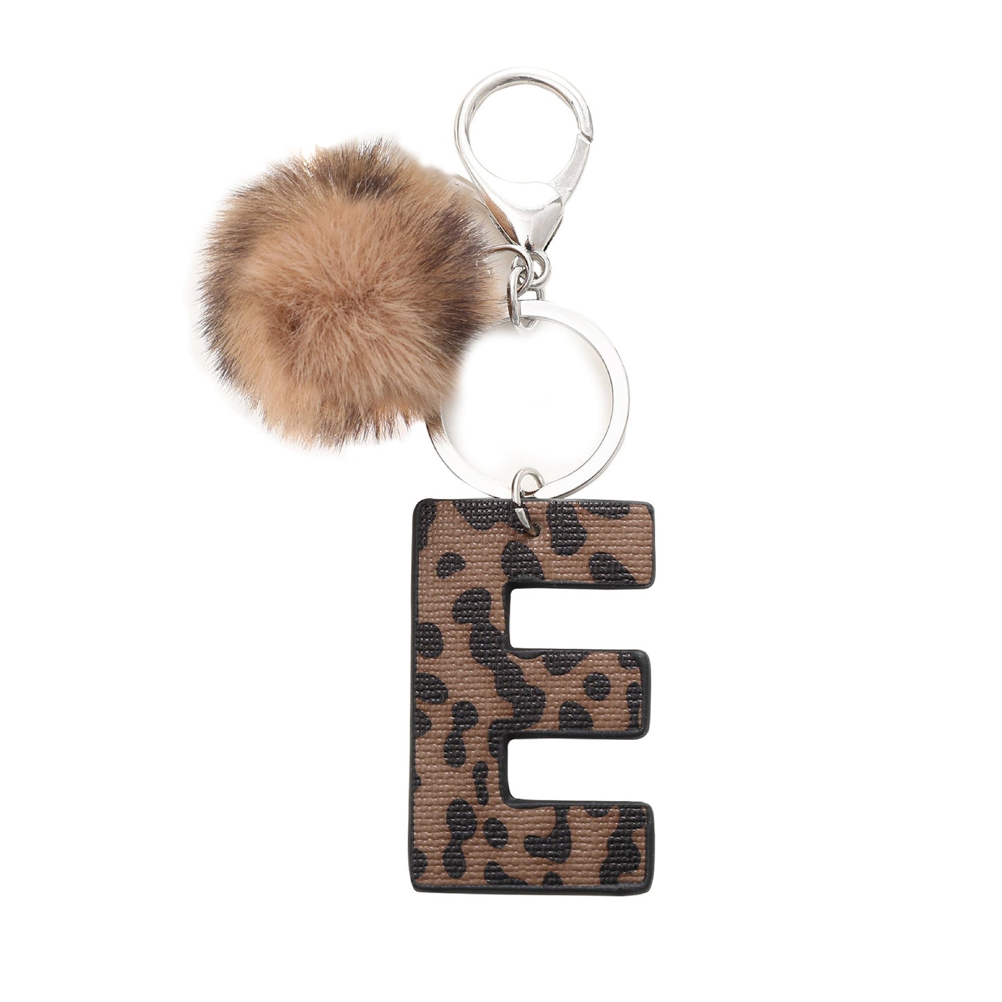 Western Cowboy Leopard Leather Keychains