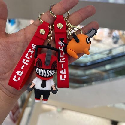 Cartoon PVC Silicone Keychains Creative Keychain