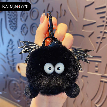 Little Devil Plush Ball Keychain