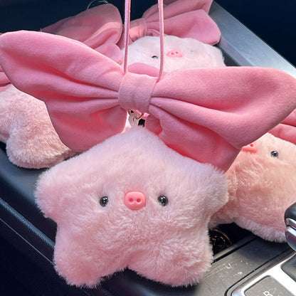 Cute Star Doll Plush Ball Keychain