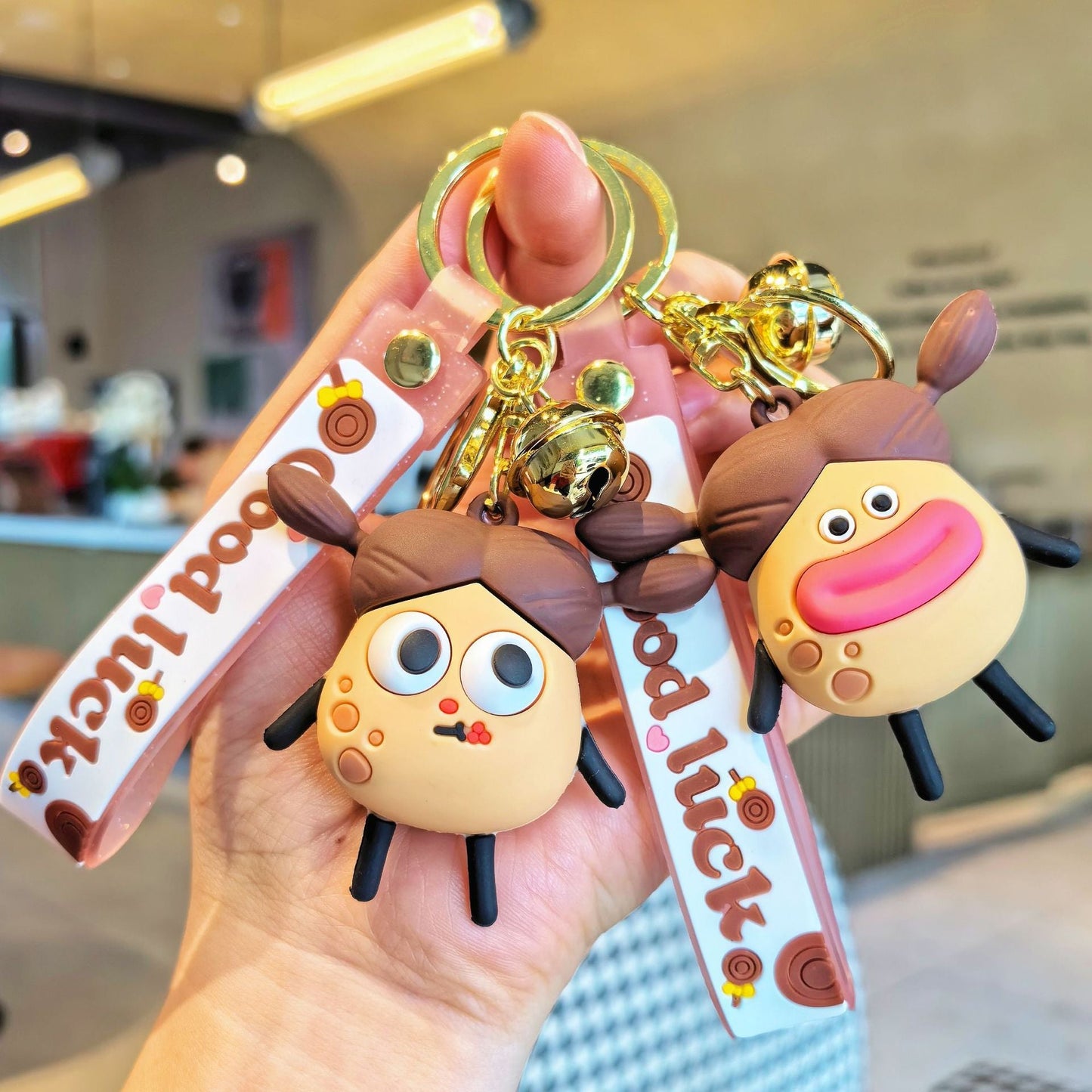 Creative Keychain Cute Sausage Mouth Doll PVC Keychains