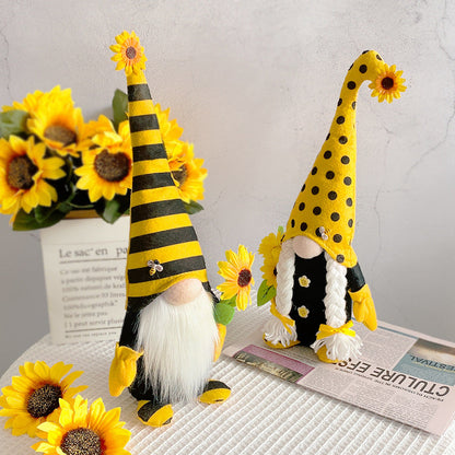 Bee Festival Long Hats, Fabric Figurine Ornaments