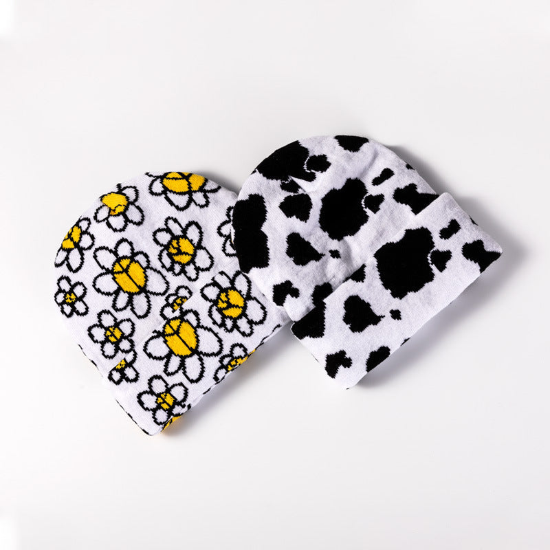 Wholesale Autumn and Winter Children's Cartoon Jacquard Knitted Beanie