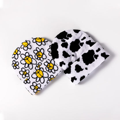 Wholesale Autumn and Winter Children's Cartoon Jacquard Knitted Beanie