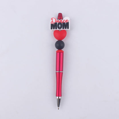 Beaded Pens Cartoon Pattern Silicone Bead Ballpoint Pen