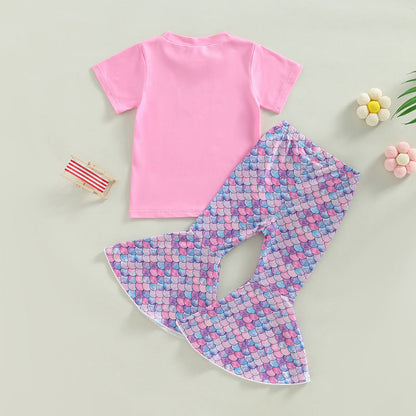 Cotton Mermaid Girl Suit