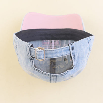 Denim Soft Top English Label Children's Peaked Cap