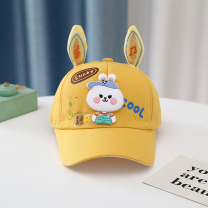 Cute White Bunny Baby Hat with Long Ears