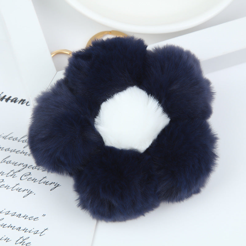 Flower Ball Plush Small Flower Keychain