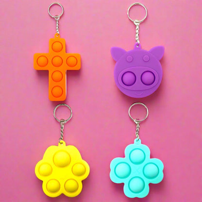 Silicone Rodent Killer Keychain Finger Bubble Music Toys