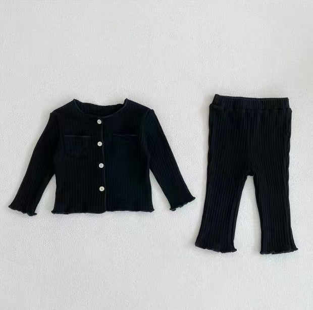 Wholesale Cotton Children's Tops Two Piece Set