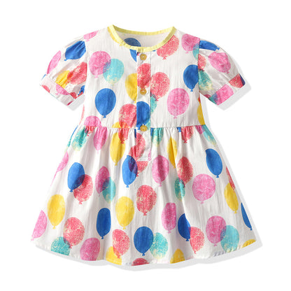 Children's Cotton Printed Shirts and Shorts Sibling Clothing