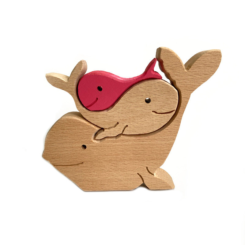 Mother's Day Animal Family Wooden Ornaments