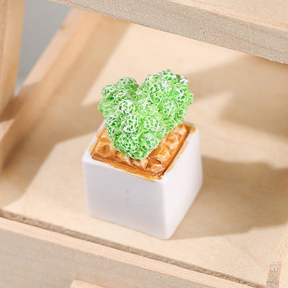 Succulent Plant Resin Ornaments